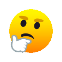 Thinking face icon